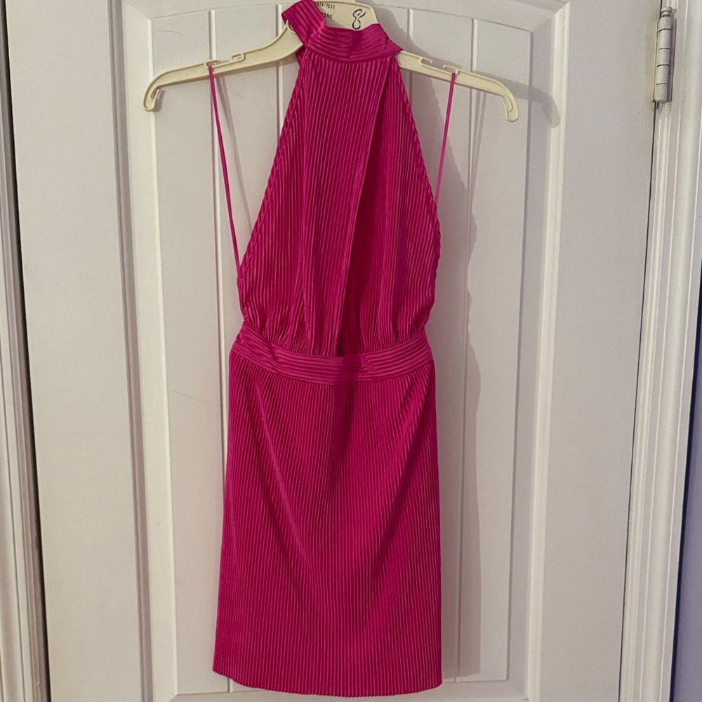 Sincerely Jules Vibrant Pink Backless Dress